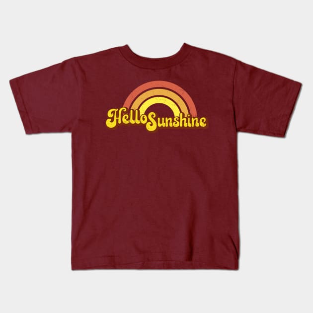 Hello Sunshine Kids T-Shirt by Jitterfly